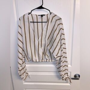 Forever 21 Contemporary Long Sleeve Blouse M